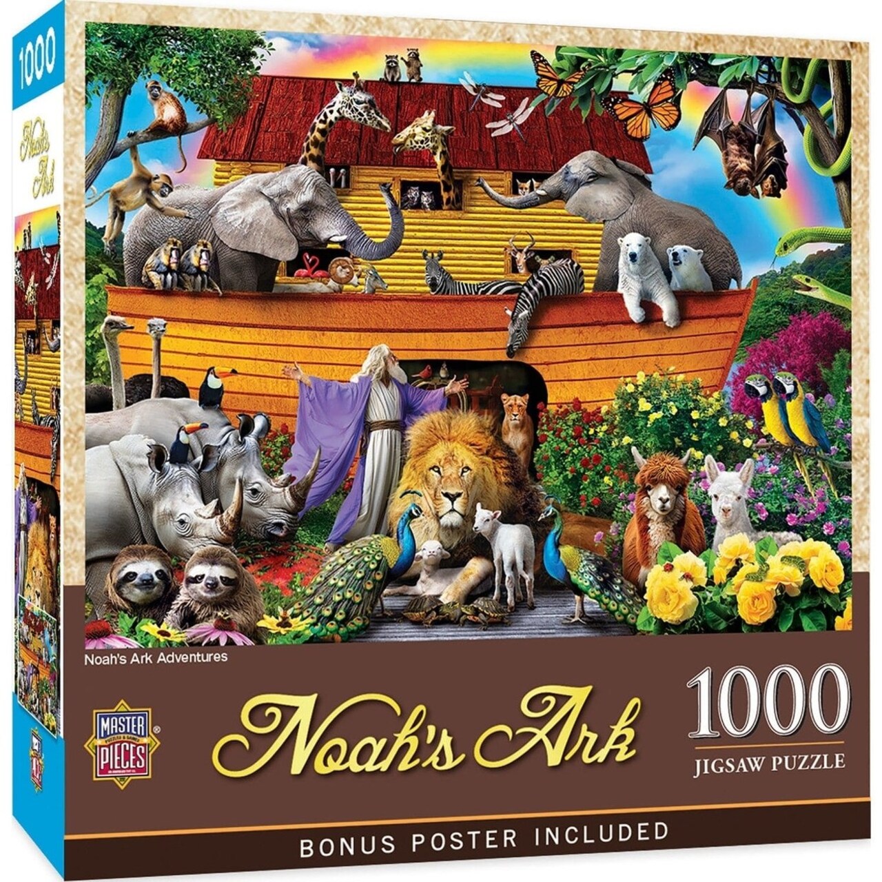 Noahs Ark Adventures 1000 Piece Jigsaw Puzzle Colorful Fun Family Activity